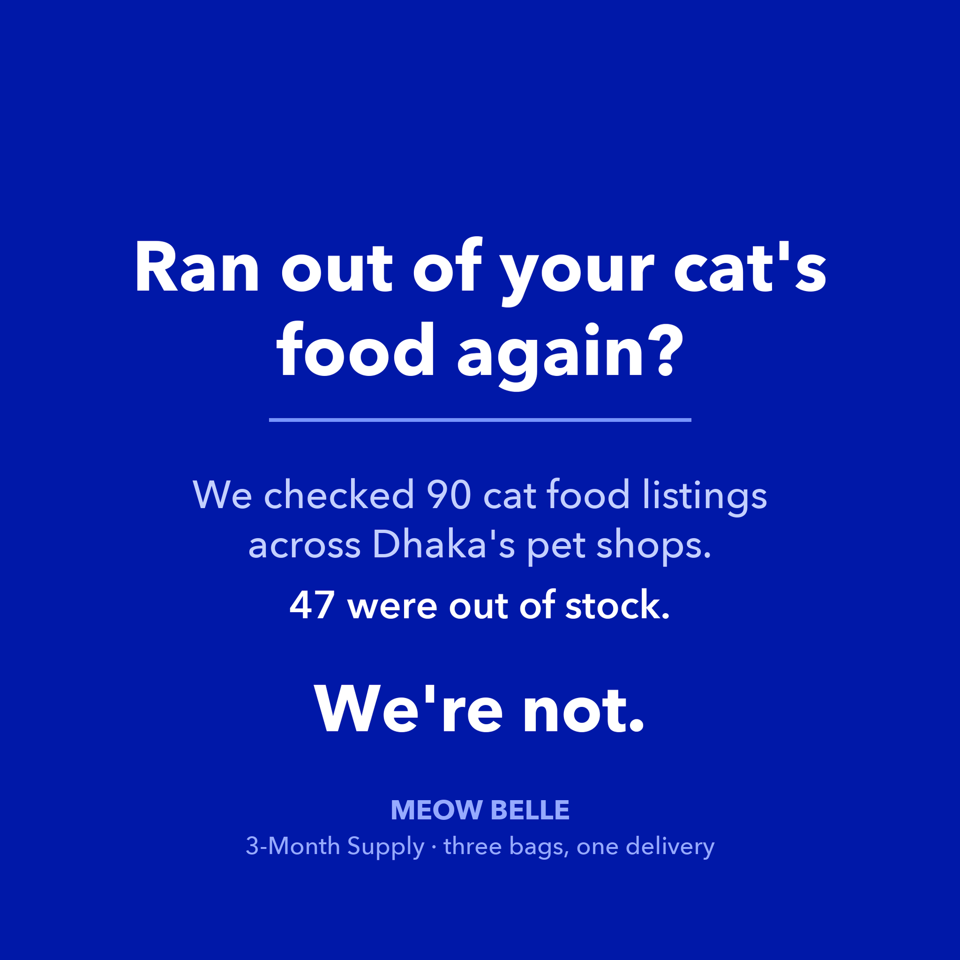 Meow Belle 3-Month Supply